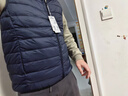 雪中飞秋冬新款男式轻薄羽绒服马甲基础男士短款羽绒秋马甲 黯青色|5089 3XL 190/108A 实拍图