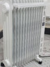 美的（Midea）【白玉】取暖器/电暖器/电暖气家用/烤火炉/13片大面积/电热油汀/油酊/电热器/电热取暖器HYX22N 实拍图