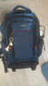Edison高中生书包大容量初中大学生防泼水双肩包旅行背包K052-1G宝石蓝 实拍图