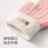 FitonTon手套女冬季保暖学生露指手套骑行触屏手套电脑打字写字半指手套 实拍图