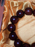 檀境海南黄花梨紫油梨手串男士佛珠高油密老料水波纹降香黄檀文玩饰品 18mm*13颗紫油梨 海南黄花梨手串 实拍图