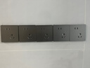 公牛开关插座面板全屋套装G12灰色五孔一开墙壁暗装超薄墙面官方旗舰 斜五孔10只【优先发货】 实拍图