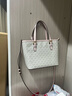 MICHAEL KORS迈克高仕 MK Jet Set  travel 女士迷你老花托特包 菜篮子 香草白/浅粉色 640 迷你 实拍图