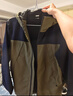 京东京造 穿山甲300冲锋衣男女防污防水三合一两件套冲锋衣男 黑绿拼色L 实拍图