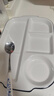 几物森林 陶瓷减脂分餐盘快餐盘学生餐盒分格月子餐具一人食盘子早餐盘 实拍图