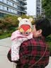 巴拉巴拉婴儿帽子秋冬季男童女童加厚保暖帽宝宝厚实温暖可爱萌套头护耳帽 黄色调00333 66cm（头围44-46cm，2-6个月） 实拍图
