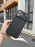 世咏适用苹果17promax手机壳 iphone17promax保护套全包超薄防摔轻奢羊巴皮简约国风小羊皮男女款 黑色 实拍图