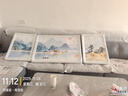 诗六艺家饰客厅装饰画北欧现代简约沙发背景墙挂画三联画大气轻奢壁画晶瓷画 背靠金山（铝合金外框） 晶瓷画左右50*70+中间100*70亮面 实拍图