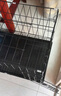 贝初众狗笼子大中小型犬带厕所折叠便携猫笼子超大号狗狗围栏宠物笼 黑色70*50*60cm【25斤内】 托盘+脚垫 折叠免安装 实拍图