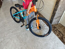 凤凰山地自行车男女变速山地车碟刹青少年儿童自行车学生单车 星际 橙蓝【变速+辐条轮】 22寸【适合130-170cm】 实拍图
