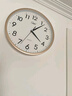 康巴丝（Compas）挂钟客厅静音简约客厅石英钟表挂墙时钟 c2855 金色 26cm直径 实拍图