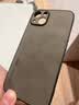 尚苏 适用于 iPhone13手机壳苹果13保护套防摔镜头全包软壳简约轻奢羊巴皮硅胶外壳女男款皮套灰色 实拍图