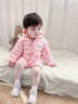 G.duck小黄鸭童装儿童羽绒棉服男童女童冬季婴儿宝宝保暖棉衣时尚秋冬装 粉色 80 建议75-85cm9-12月码(建议65 实拍图