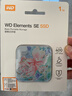西部数据（WD）1TB移动固态硬盘新元素SSD Type-C接口 手机直连笔记本电脑外接 个性企业定制 繁花似锦 套餐一 |硬盘包+硅胶套 实拍图