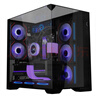 LIANLI联力包豪斯O11 Vision Compact 海景房台式电脑机箱 黑色 三面玻璃/中塔机箱/ATX 实拍图