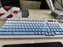 狼蛛（AULA）S99无线蓝牙有线三模键盘机械手感 游戏电竞专用RGB背光拼色静音键盘鼠标套装mac电脑键盘 S99Pro星云冰蓝【多功能显示屏】三模RGB 实拍图