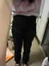 米度丽孕妇裤春秋外穿冬季加厚保暖孕妇装秋冬长裤孕妇裤子宽松 羊羔绒款-活性黑 M码（建议：80-110斤） 实拍图