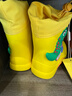 牧萌儿童雨鞋男童女童防水立体宝宝防滑耐磨卡通雨靴 挖掘机恐龙 15码 实拍图