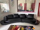 预顾 弧形真皮沙发个性客厅创意家具现代简约大小户型皮艺沙发组合 无扶手单人位 实拍图