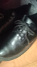 阿猫顿 厨师鞋男防滑防水厨房男士小黑鞋工作上班皮鞋男百搭风小皮鞋男 黑色基础款 42 实拍图