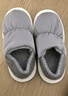 朴西冬季可外穿羽绒布防水包跟女士棉拖鞋室内保暖两穿 太空灰 42-43 实拍图