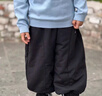 巴拉巴拉童装儿童长裤男童女童宝宝束脚裤子秋冬宽松百搭休闲裤 黑色90001 120 cm 实拍图