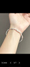 中国黄金（CHINA GOLD）莫比乌斯环银手镯足银时尚款素圈镯子银手环情人节生日礼物送女友 【今/次日达】莫比乌斯手镯 14.5g±0.5g 实拍图
