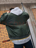 VANS范斯官方 男女情侣棉夹克连帽棒球服外套 黑色   L    晒单实拍图