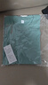 重磅纯棉短袖t恤男高档纯色印花休闲基础款内搭半袖打底衫 水晶绿 M  105-125斤 实拍图