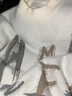 啄木鸟毛衣男秋冬季款加厚保暖半高领韩版青少年套头针织衫线内搭打底潮 6244白色 【亲肤柔软】 XL 实拍图