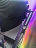 松能X显示器支架电脑显示屏支架电竞RGB机械臂桌面台式增高架大承重18KG 17-45英寸暗夜天使T18-1H 实拍图