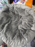 派乐特 猫窝狗窝保暖冬季秋天宠物猫咪毯垫子睡袋 灰色L+头枕 实拍图