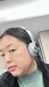 勒姆森（LASMEX）【明星推荐】耳机头戴式无线蓝牙耳机女生高颜值长续航低延迟hifi超高音质易折叠时尚穿搭运动适用 银灰色 小巧轻便 贴合不方脸 实拍图