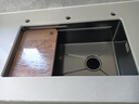 奈田（NTNO）厨房水槽洗菜盆一体盆大单槽纳米304不锈钢阶梯洗碗槽手工洗菜池 68*46-抽拉龙头 实拍图