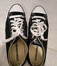 匡威（Converse）官方All Star经典帆布男女低帮休闲运动鞋黑色101001 101001/黑色 39.5 实拍图
