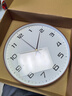 京东京造 木语系列挂钟 钟表挂墙时钟客厅2025年新款电子钟35cm摩卡棕 实拍图