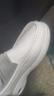 津炳胜护士鞋女春秋舒适防滑医护工作专用小白鞋一脚蹬久站不累脚平底鞋 护士鞋粉花【防磨气垫款】39码 20 脚宽脚胖拍大一码丨久穿不累脚 实拍图