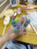 国誉（KOKUYO） 进口学生双色甲壳虫荧光笔记号笔易握笔身3支套装  浅色款PM-L313-3S 实拍图