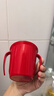 朵笛卡英国Doidy Cup婴儿童水杯宝宝水杯直饮学饮杯鸭嘴杯喝水奶家用 红色 200ml 实拍图