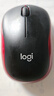 罗技（Logitech）M185鼠标 无线鼠标 办公鼠标 对称鼠标 黑色红边 带无线2.4G接收器 实拍图