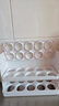 懒角落鸡蛋收纳盒冰箱收纳盒侧门盒厨房分层蛋托 白色三层 实拍图
