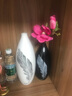 福美林（FUMEILIN） 简约现代家居饰品时尚客厅黑白羽毛花瓶工艺品摆件花器装饰摆件 羽毛炮弹瓶+仿真马醉木+小卡片 实拍图