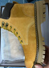 骆驼（CAMEL）【王俊凯同款】马丁靴加绒鞋秋冬2025新款大黄靴户外工装登山靴 G122W7757TR金黄色（男 绒里款） 39 实拍图