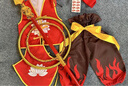 哪吒衣服套装演出服 六一儿童节表演演出服 哪吒衣服套装（十件套） 120 （全套道具） 实拍图