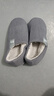 回力纯色全包棉鞋情侣室内外防滑保暖棉拖鞋HLX0233灰色40-41码 实拍图