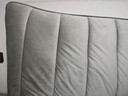 新款绒料加厚夹棉床头靠垫现代简约床头罩纯色绗缝布艺床头套全包 荷兰绒【线条款-浅灰】特厚夹棉 适用床头长1.5米【高度65cm内】 实拍图