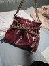CHARLES&KEITH子母链条大容量流浪包托特包单肩斜挎包女包生日礼物CK2-40671449 【L号】Burgundy葡萄酒红色 L 实拍图