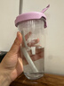 Glasslock玻璃水杯凉水冷萃杯进口大容量女生高颜值家用刻度吸管杯子450ml 实拍图