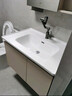 九牧（JOMOO）浴室柜 陶瓷一体盆抗菌洗脸盆柜组合淡藕色80cm A2741-14AX-5 实拍图