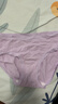 全棉时代女士内裤纯棉性感内裤女蕾丝三角裤 深绛紫+风铃紫+轻粉紫 165 实拍图